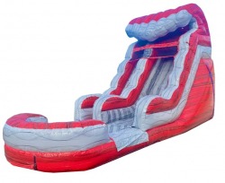 15ft Red Hot Splash Water Slide