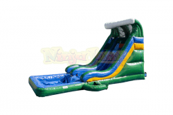 18ft Tidal Wave Emerald Rush Water Slide