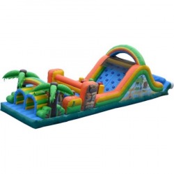 48ft Tiki Island Water Obstacle Course