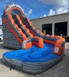 18ft Lava Curve Water Slide