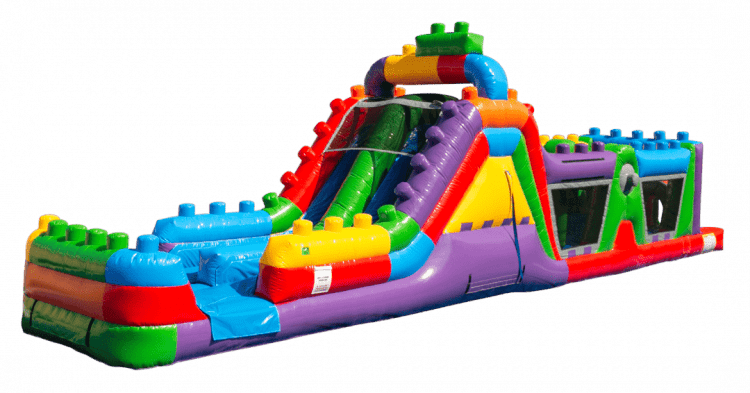 47ft Mega Blocks WATER Obstacle Course