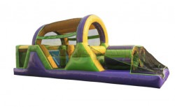 30ft Backyard Obstacle Course Lime Green