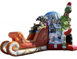 grinch inflatable bounce house rental christmas tulsa ok 2 1732063 1 Christmas Mean One Bounce House Combo