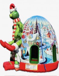 grinch inflatable bounce house rental christmas tulsa ok 4 1732063 1 Christmas Mean One Bounce House Combo