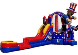Uncle Sam Bounce House Combo (Wet)