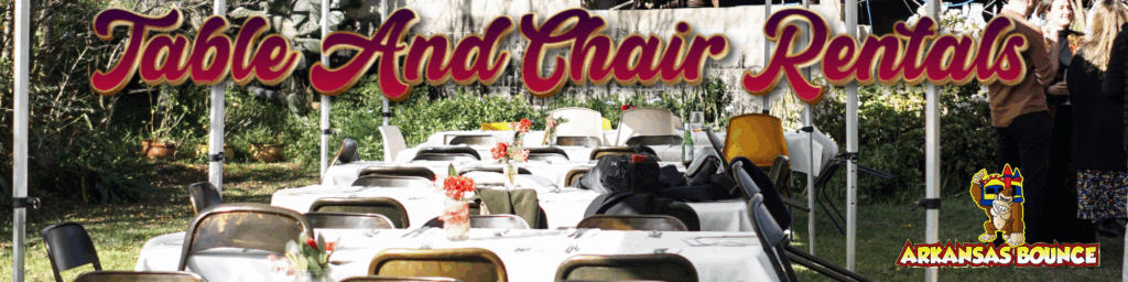 Table And Chair Rentals In Fort Smith - Arkansas Bounce